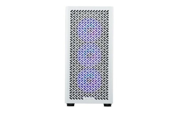 Cooler Master case Elite 502 White, Průhledná bočnice, ATX, 3x 120mm ARGB Fan, bílá