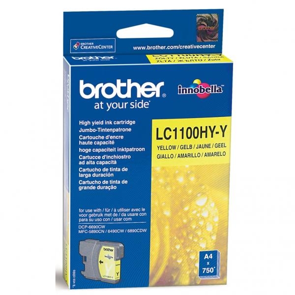 Náplň Brother LC-1100HYY žlutá