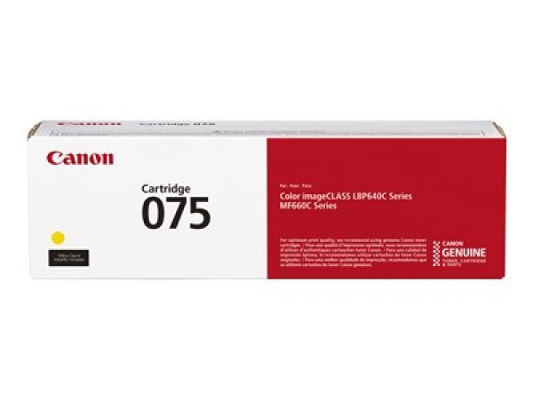 Toner Canon 075, 6362C002 žlutý (1 300 stran)