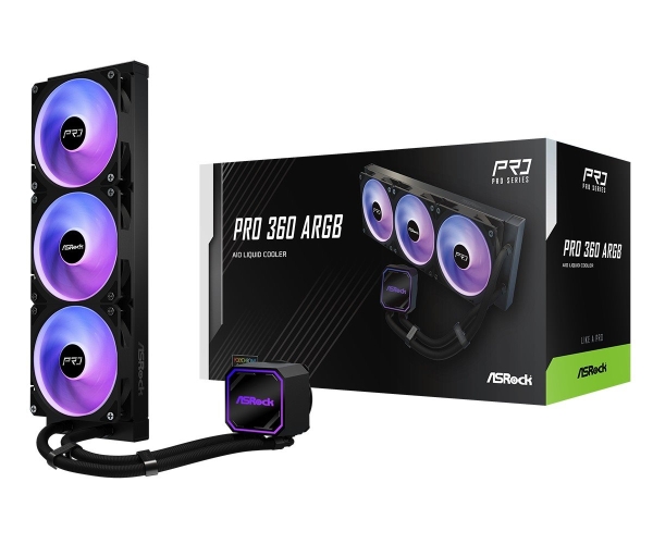 ASROCK PRO 360 ARGB komplet vodního chlazení CPU intel/AMD (PR360 ARGB BLACK)