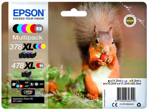 Náplň Epson 478XL, C13T379D4010 6pack