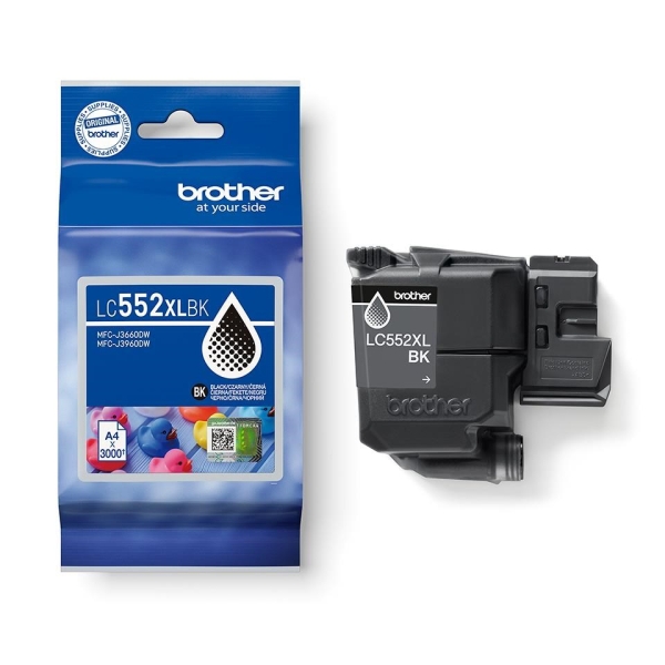 Brother originální ink LC552XLBK, black, 3000str.