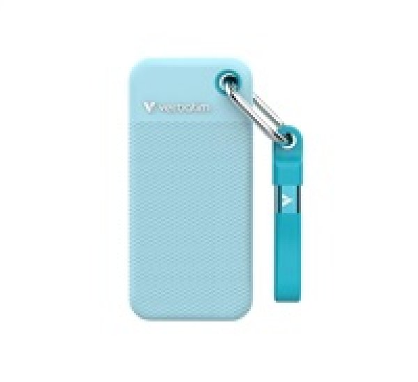 VERBATIM externí SSD 2TB Pocket SSD, USB-C, Modrá