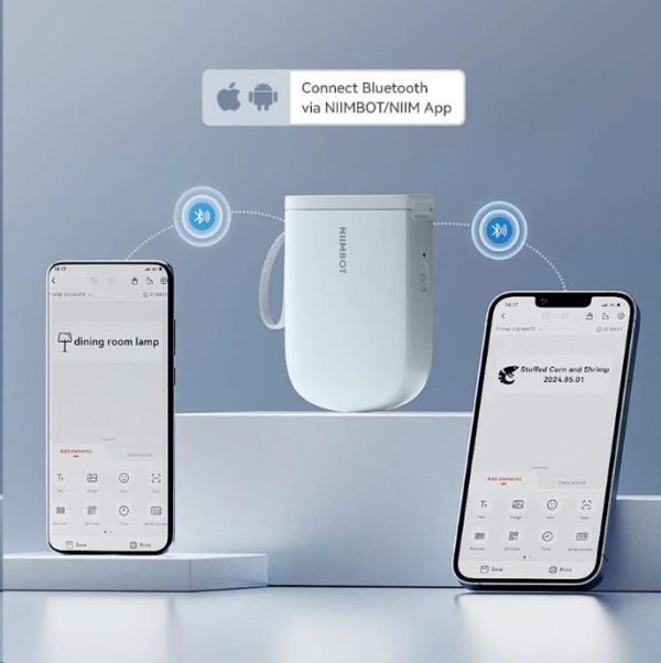 Niimbot Tiskárna štítků D11-H Smart, modrá + role štítků 160 ks