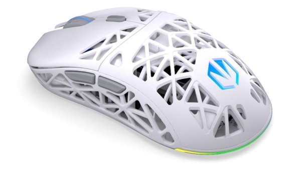 Endorfy Herní myš LIV Plus Wireless Onyx White, Bezdrátová, ARGB, bílá