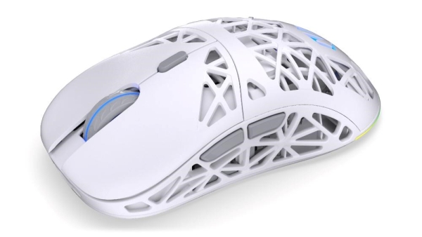 Endorfy Herní myš LIV Plus Wireless Onyx White, Bezdrátová, ARGB, bílá