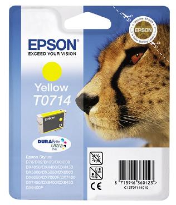 Náplň Epson C13T07144011 žlutá