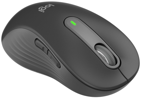 Logitech M650L/Kancelářská/Laserová/Pro leváky/Bezdrátová USB + Bluetooth/Šedá
