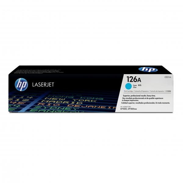 Toner HP č.126A CE311A azurový