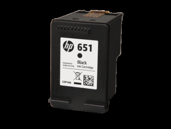 HP 651 (C2P10AE), černá originální náplň do tiskárny HP