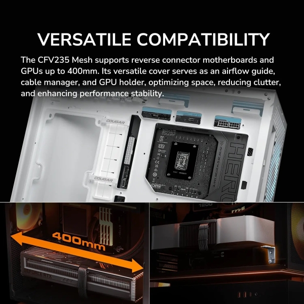 COUGAR PC skříň CFV235 Black Mid Tower Mesh