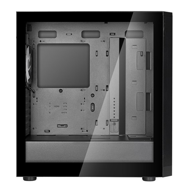SilverStone FARA 514X, Midi-Tower skříň, 4x RGB větráky v balení, podpora 2x 360mm radiátoru, černý