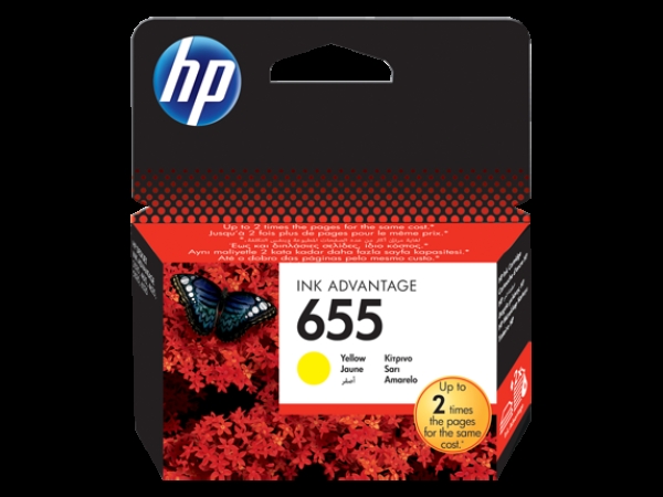 Náplň HP č.655, CZ112AE žlutá 
