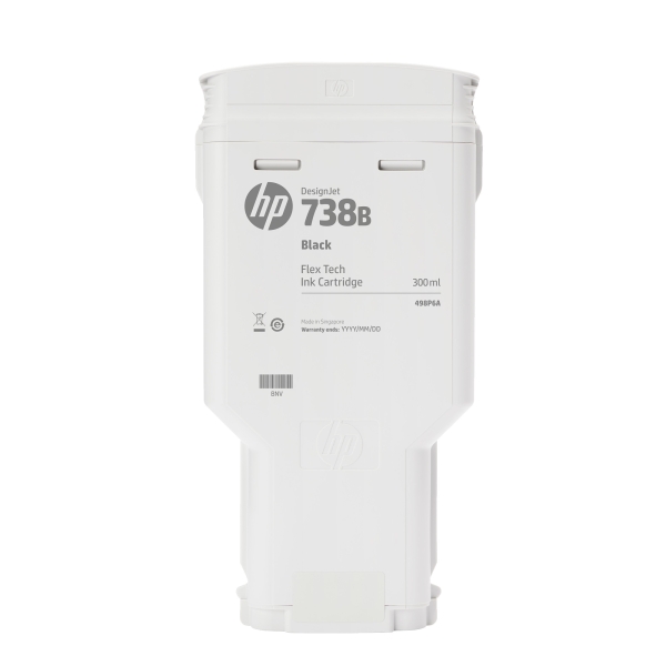 HP 738 300-ml Black DesignJet Ink Cartridge