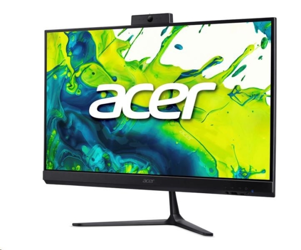 ACER PC AiO Aspire C24B-GCZN_LUBR35400U,Ryzen 3 5400U,23.8"FHD,8GB,512GB SSD,Radeon,W11H,Black