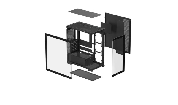 DEEPCOOL Case CG580, ATX, Průhledná bočnice, černá