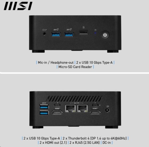 MSI Cubi/NUC 1MG-244BEU/Mini/3-100U/bez RAM/Intel int/bez OS/3R