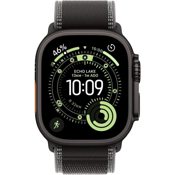 Apple Watch Ultra 3/49/Elegant Band/Black/Charcoal