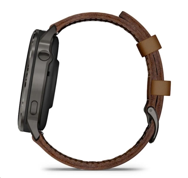 Garmin Venu 4 (45 mm) Slate / Černý silikonový řemínek a Hnědý kožený řemínek, EU (upravit kartu)
