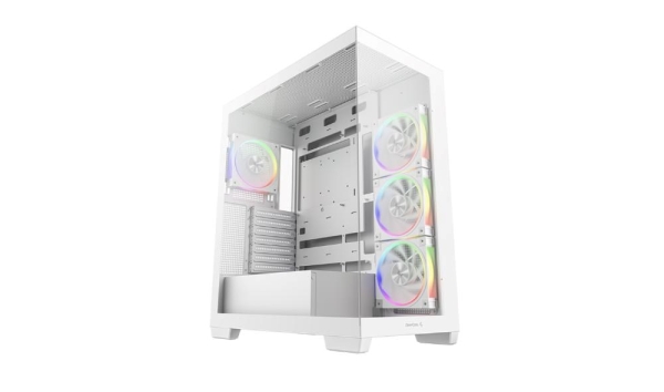 DEEPCOOL Case CG580 4F V2 WH, ATX, Průhledná bočnice, 4x120mm ARGB, bílá