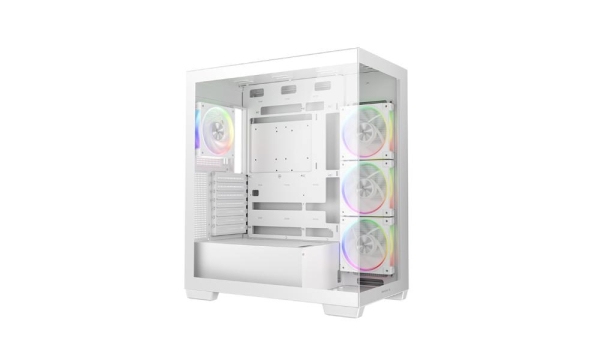 DEEPCOOL Case CG580 4F V2 WH, ATX, Průhledná bočnice, 4x120mm ARGB, bílá