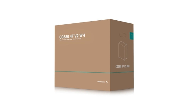 DEEPCOOL Case CG580 4F V2 WH, ATX, Průhledná bočnice, 4x120mm ARGB, bílá
