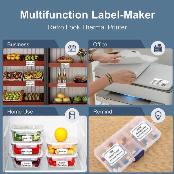 Niimbot Tiskárna štítků B21S Smart, bílá + role štítků 210 ks