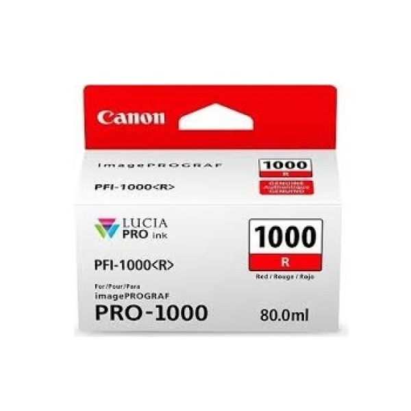 Náplň Canon PFI-1000R červená