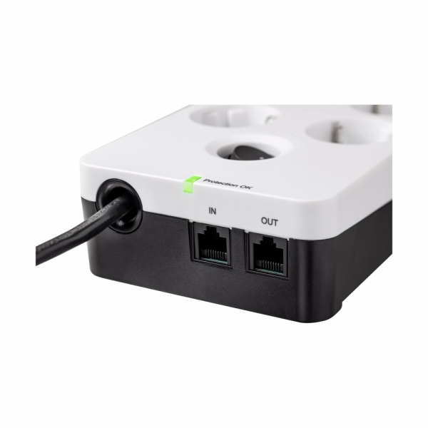 Eaton Protection Box 8 Tel@ USB FR, přepěťová ochrana, 8 zásuvek, 2x USB nabíječka, 1m