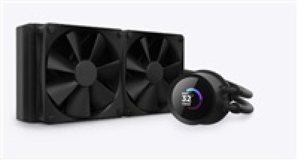 NZXT vodní chladič Kraken 280 / 2x140mm fan / 4-pin PWM / LCD disp. / 6 let