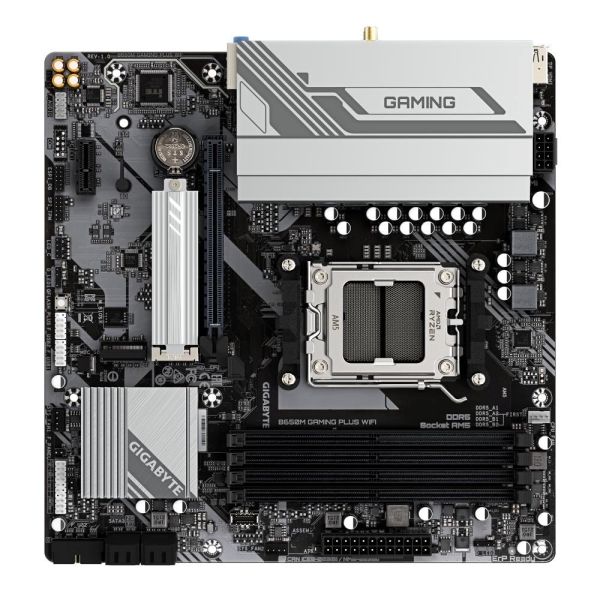 GIGABYTE MB Sc AM5 B650M GAMING PLUS WF, AMD B650, 4xDDR5, 2xDP, 1xHDMI, WiFi, mATX