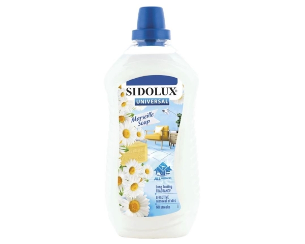 SIDOLUX UNI Soda Power - univerzální čistící přípravek na podlahy s přídavkem sody a vůní marseillského mýdla - 1l