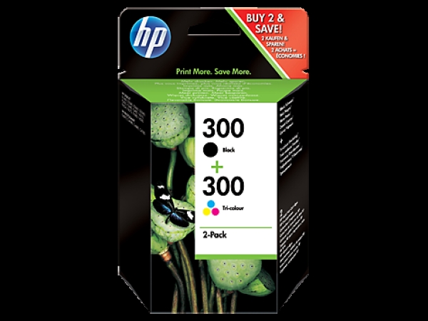 Náplň HP č.300, CN637EE černá a barevná 2-pack 