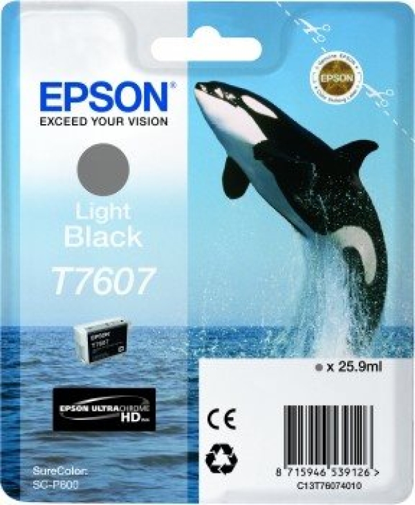 Náplň Epson C13T76074010 světle černá blistr