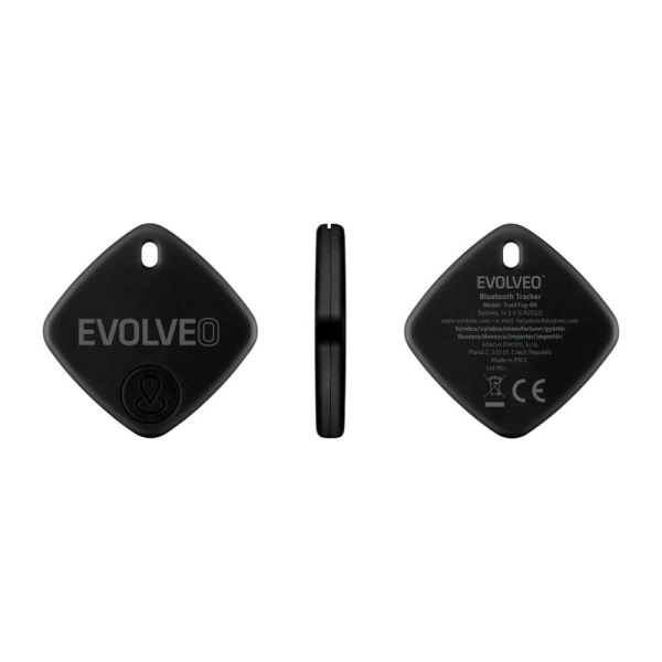 EVOLVEO TrackTag, Bluetooth lokátor s Apple Find My, černý