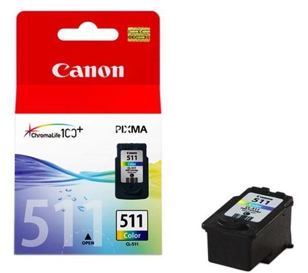 Náplň CANON CL-511, 2972B001, barevná (244 stran / 9 ml)