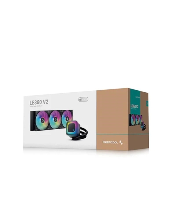 DEEPCOOL Vodní chladič LE360 V2, ARGB, 3x 120mm, AM5, LGA1851, černá