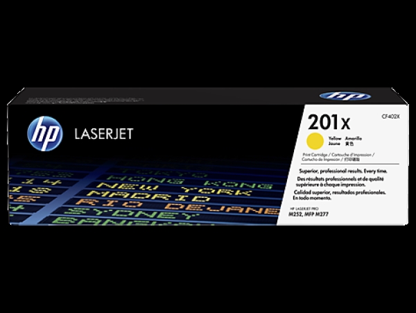 HP 201X (CF402X), žlutý originální toner do tiskárny HP