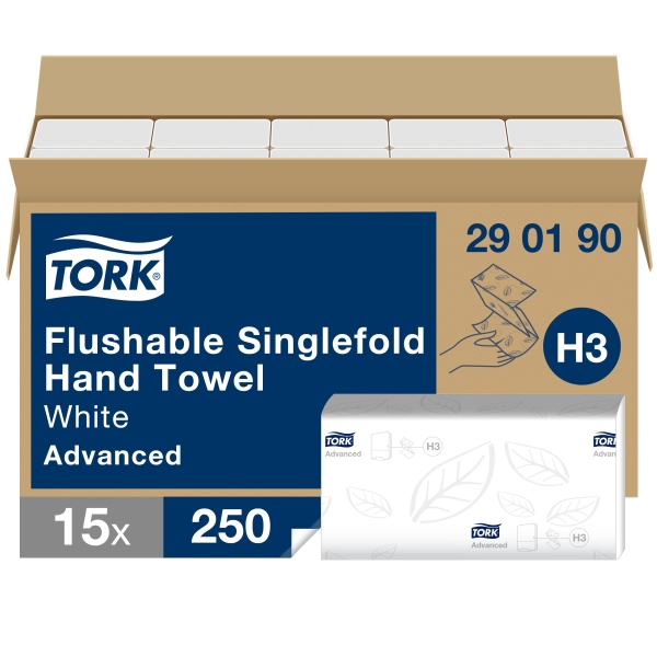 Tork Singlefold Flushable papírové ručníky