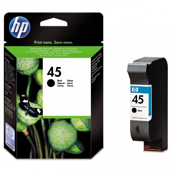 Náplň HP č.45, 51645AE černá