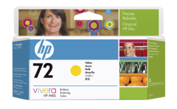 Náplň HP č.72, C9373A žlutá 