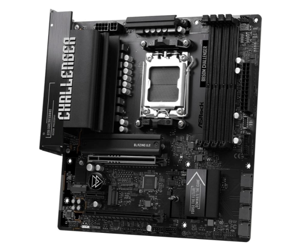 ASROCK B850M CHALLENGER (AM5, amd B850, 4xDDR5 8000+, PCIE 5.0, HDMI, 4xSATA3 +2xM.2, USB3.2 G2, GLAN 2,5G, mATX)