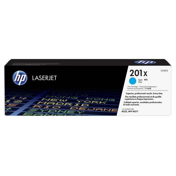 HP 201X (CF401X), originální azurový toner do tiskárny HP