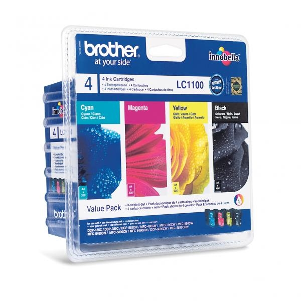 Náplň Brother LC-1100 CMYK sada blistr
