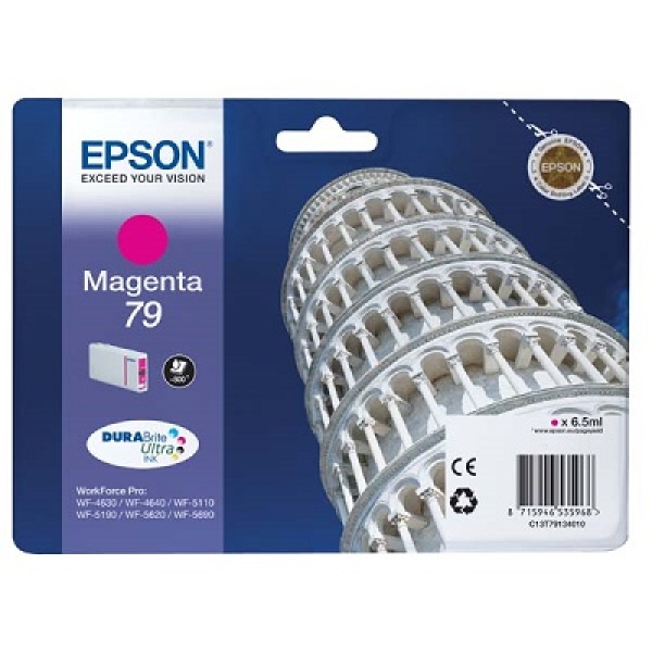 Náplň Epson 79, C13T79134010 purpurová