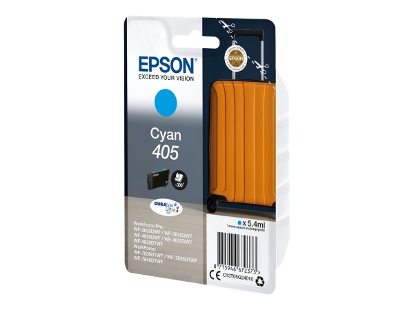 Náplň Epson 405, C13T05G24010 azurová blistr 