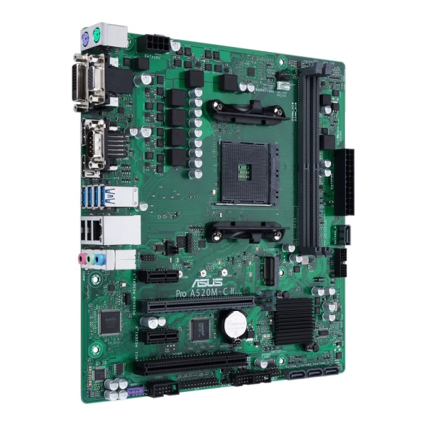 ASUS MB Sc AM4 PRO A520M-C II/CSM, AMD A520, 2xDDR4, 1xDP, 1xHDMI, 1xVGA, 1xDVI-D, mATX