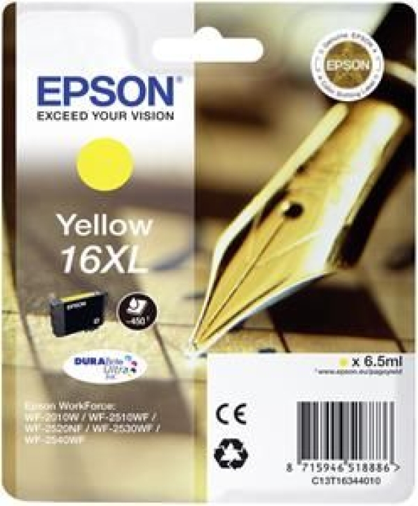 Náplň Epson 16XL, C13T16344012 žlutá blistr 