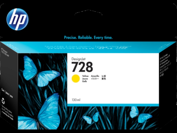 Náplň HP č.728, F9J65A (130ml) žlutá 