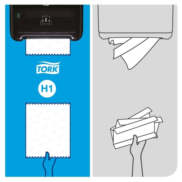Tork Matic®zásobník na papírové ručníky v roli - s Intuition® senzorem - nerez/černá